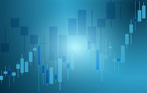 Trading background, wallpaper. Financial candlestick chart, support and ...