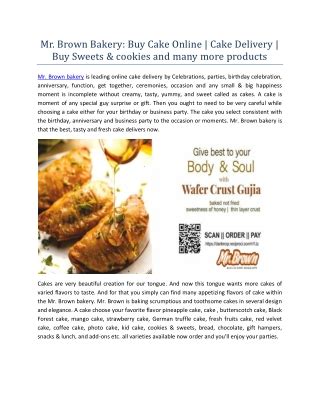 Mr Brown Bakery Online Presentations Channel