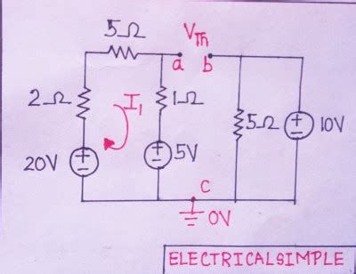 Thevenin’s Theorem Solved example step-by-step