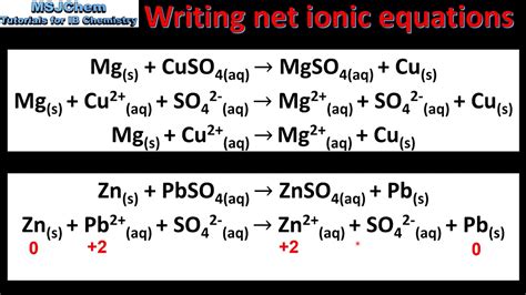 Balancing Net Ionic Redox Equations - JaxgroShaw