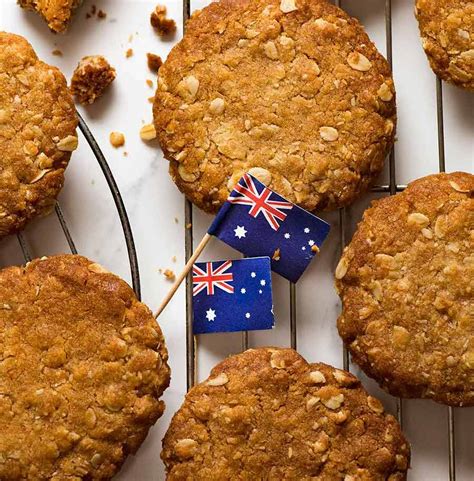 easy chewy anzac biscuit recipe Anzac biscuits easy recipe chewy cookies biscuit aussie buttery ...