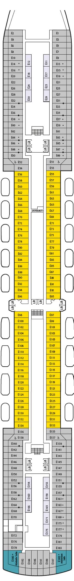 Arcadia Deck Plans: Ship Layout, Staterooms & Map - Cruise Critic