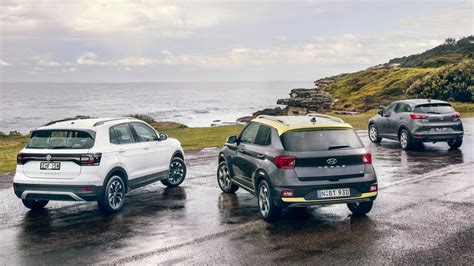 Small SUV comparison test: Volkswagen T-Cross v Hyundai Venue v Mazda ...