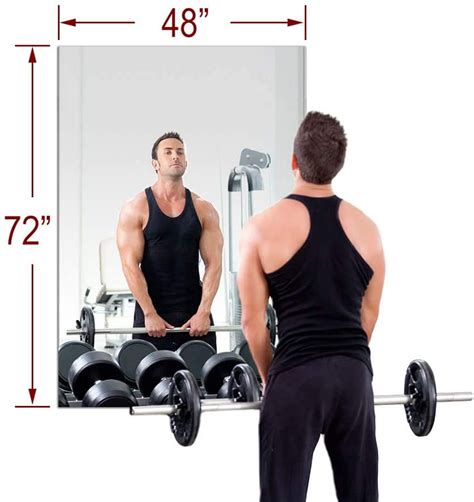 Gym Mirror Kit - 48"x72" (kit 5 mirrors) - MiraSafe Glass - Impact ...