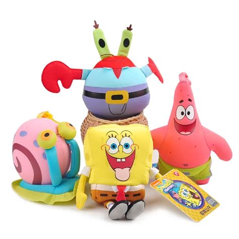 Aliexpress.com : Buy 4pcs Cute Soft Plush toy nanoparticle Spongebob ...