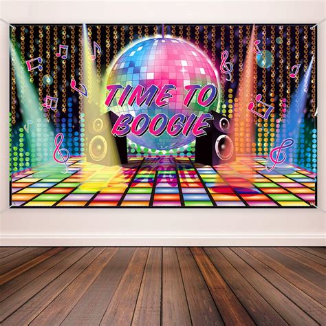 Buy 70s Theme Party Decorations Disco Backdrop Banner 60's 70's 80's Photo Booth Backdrop Wall ...