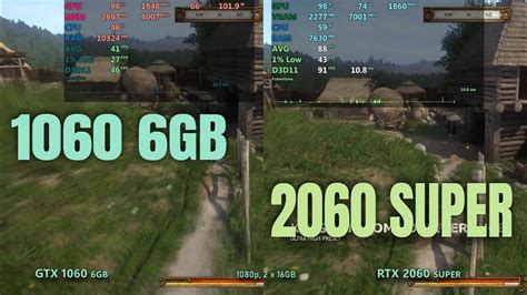 RTX 2060 super vs GTX 1060 6gb - YouTube