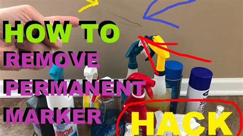 How To Remove Permanent Marker From The Wall - YouTube