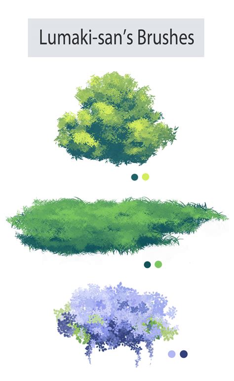 Photoshop Foliage/Grass Brush Pack by Lumaki-o on DeviantArt