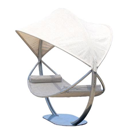 Leisure Season 7 ft. Steel Hammock Stand with Hammock and Canopy ...