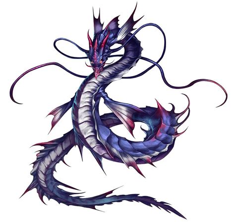 Leviathan Summon from Final Fantasy: Brave Exvius | Fantasy monster, Final fantasy art, Leviathan