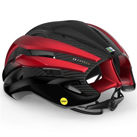 Met Trenta 3K Carbon Mips helmet - Black red | All4cycling