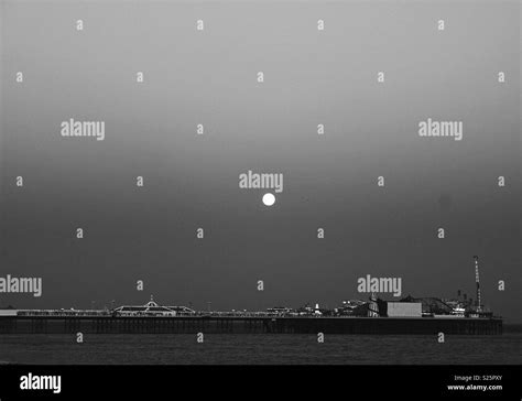 Brighton Pier at Night Stock Photo - Alamy