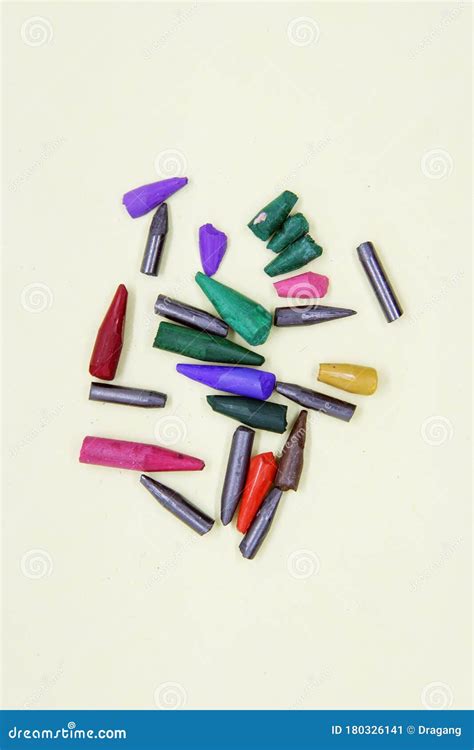 Broken Crayon Tips. Broken Crayons. Crushed Crayons Stock Image - Image ...