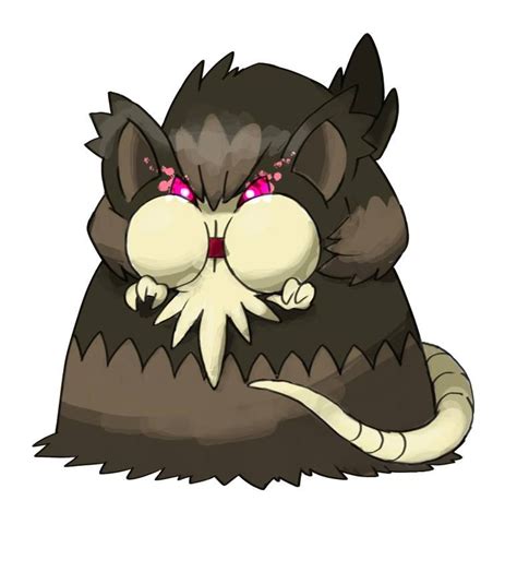 Mega Alolan Raticate (Dark/Ghost) by go-lurk | Pokemon, Fairy type pokemon, Cute pokemon