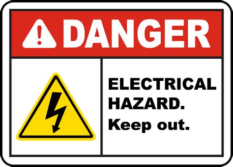 Electrical Hazard Keep Out Sign - Claim Your 10% Discount