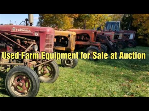 Used Farm Equipment for Sale at Auction - YouTube