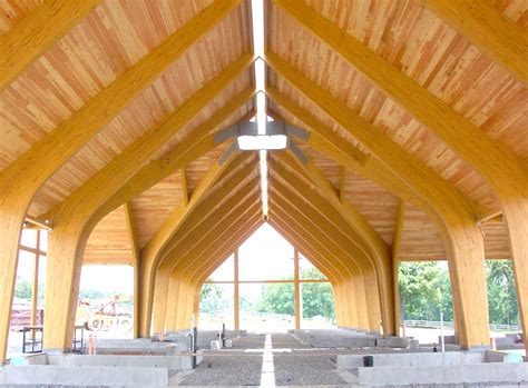 Wood Times Blog: Una-Lam Technical Notes: Curved Glulam Beams | Wood roof structure, Timber ...