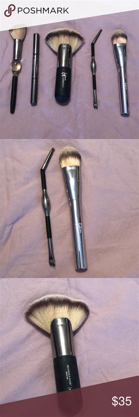 5 Piece It Cosmetics Brush Set | It cosmetics brushes, Cosmetic brush ...