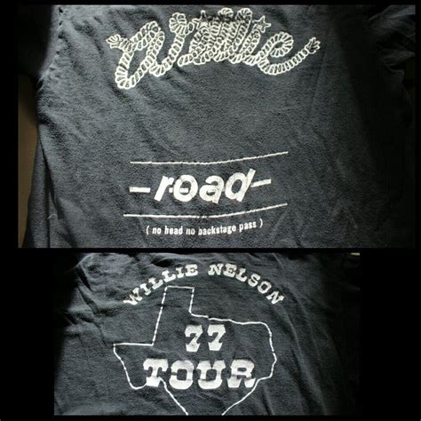 Vintage Willie Nelson shirt 1977 tour. | Country music shirts, Willie nelson shirt, Music shirt