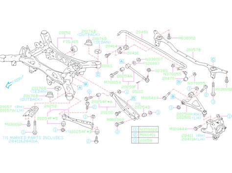 2013 Subaru Outback Suspension Subframe Crossmember (Rear). Suspension Subframe Crossmember ...