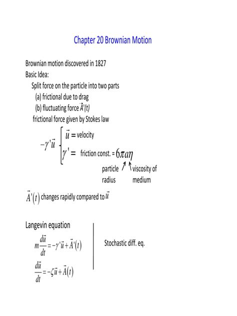 Brownian Motion | PDF | Brownian Motion | Equations