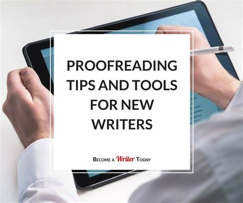 Proofreading Tips And Tools For New Writers | Writing inspiration ...