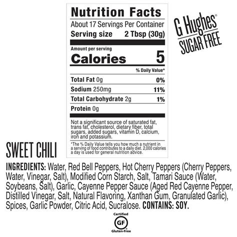 G Hughes – Sugar Free Sweet Chili Sauce | Sugarless Delite