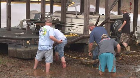 Boat floated away during Catawba County flooding | wcnc.com