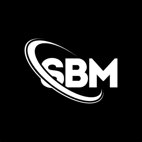 SBM logo. SBM letter. SBM letter logo design. Initials SBM logo linked with circle and uppercase ...