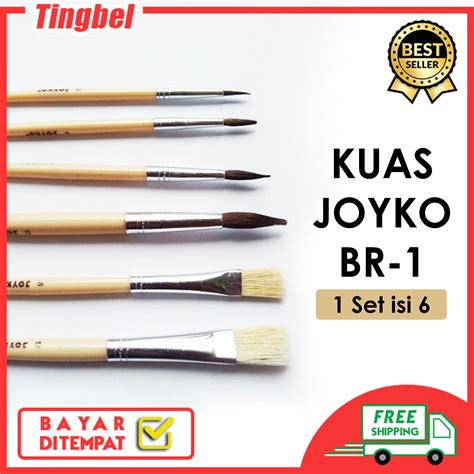 Brush Kuas Cat Air Cat Minyak Lukis Acrylic Joyko BR-1 dan Joyko BR-8 ...