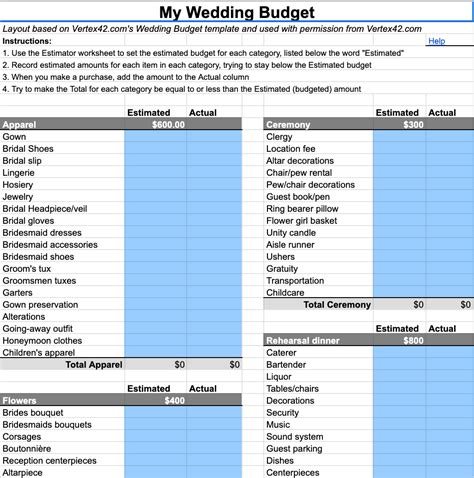 All-in-one Wedding Planner Google Sheet | Sheetlist