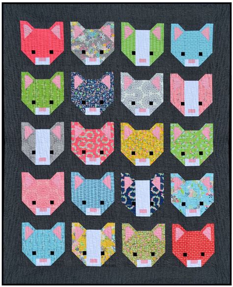 15+ modern cat quilt patterns to sew! - Swoodson Says