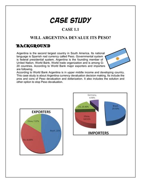 Case study ARGENTINA DEVALUATION