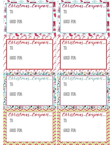 Christmas coupon printable, new in the FREE printable library