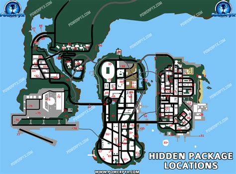 Gta Vice City Map Of Hidden Packages