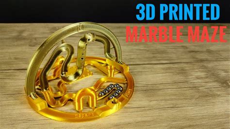 3D Printed Marble Maze Puzzle 🎱 - 3D Printing Timelapse - YouTube