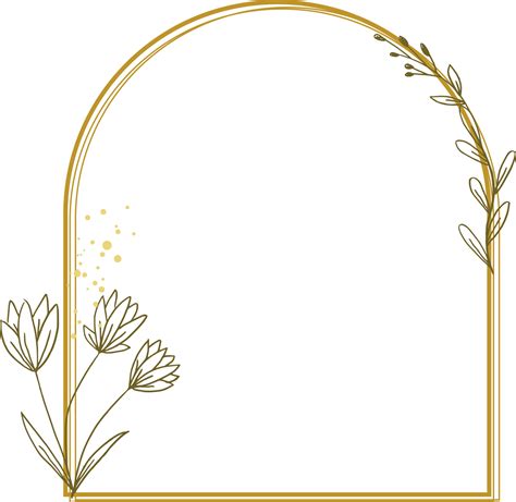 Luxury gold leaf frame border floral ornament for background, wedding ...