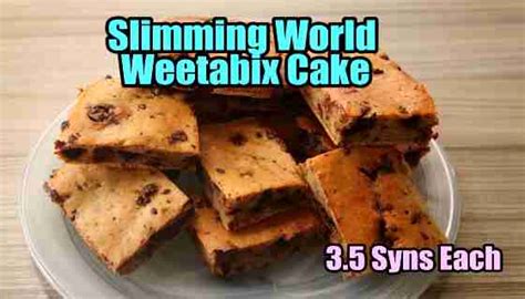 EASY Slimming Weetabix Cake – 3.5 Syns each | Simple Slimming Recipes