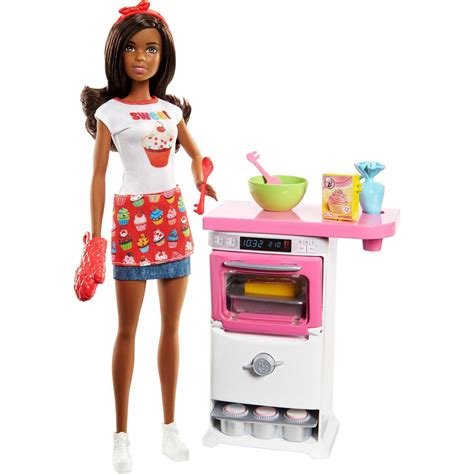 Barbie Cooking & Baking Chef Storytelling Doll and Playset, Brunette – Walmart Inventory Checker ...