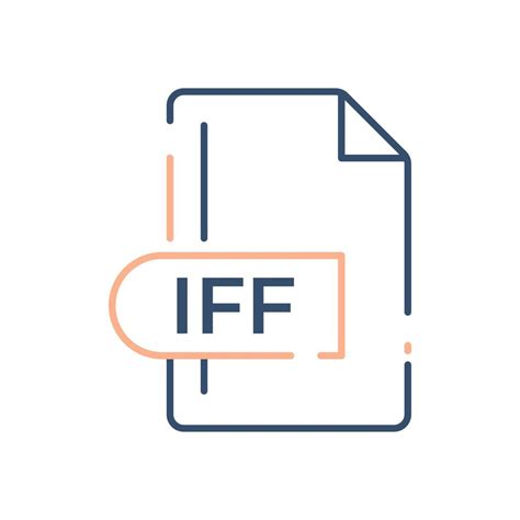 IFF File Format Icon. IFF extension line icon. 15426268 Vector Art at ...