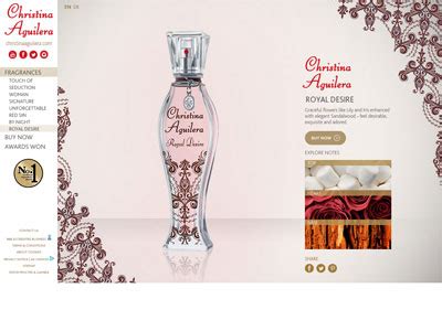 Christina Aguilera Royal Desire Perfume Celebrity SCENTsation