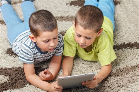 Children containing tablet, child, and game | People Images ~ Creative ...