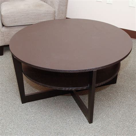 IKEA Vejmon Round Coffee Table with Shelf | EBTH
