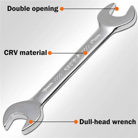 Double Open End Wrench set 8-Pc/Rack - Sockets & Wrenches | KSEIBI Tools