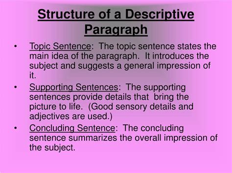 Descriptive Essay Structure – Tulisan