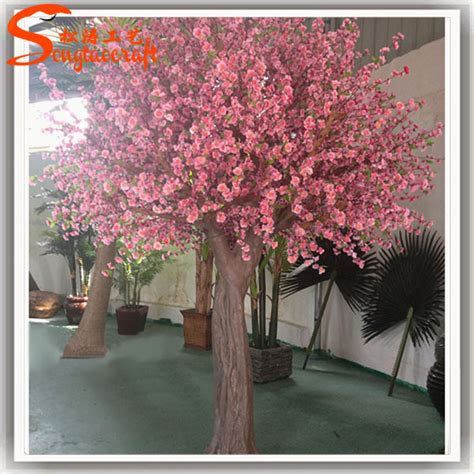 Professional Design Japanese Cherry Blossom Artificial Flowers Cherry Blossom Plastic Shrubs ...