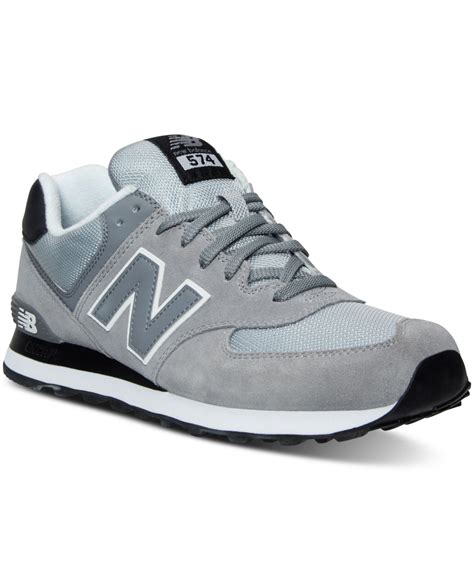 New balance Men's 574 Core Plus Casual Sneakers From Finish Line in Gray for Men | Lyst