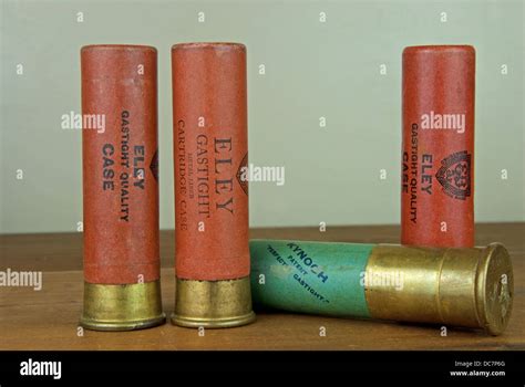 A selection of vintage 4 bore shotgun cartridges Stock Photo - Alamy