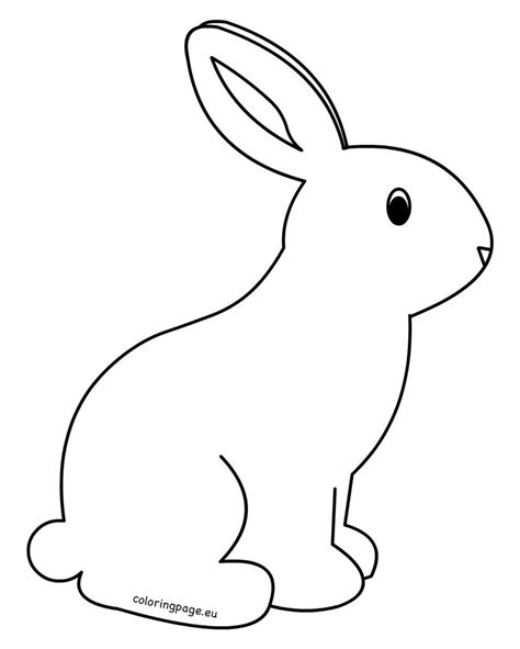 Bunny Outline Rabbit Template Animal Templates Free Jpg – Clipartix – Free Printable Rabbit ...